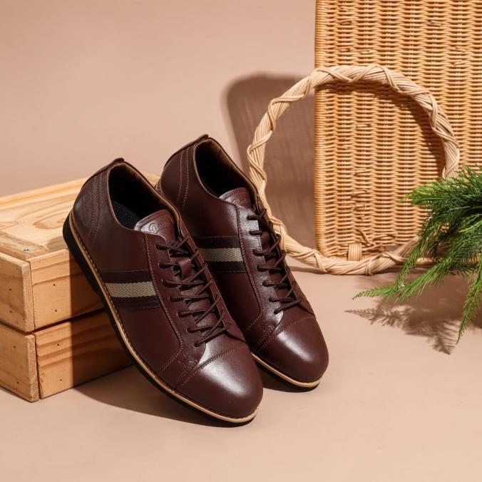 sepatu pantofel bally style sepatu kulit asli pria merk flavio boston
