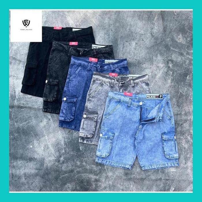 Febb** Celana Cargo Pria / Celana Jeans Cargo / Celana Cargo Jeans / Celana Pendek Cargo / Celana Ca