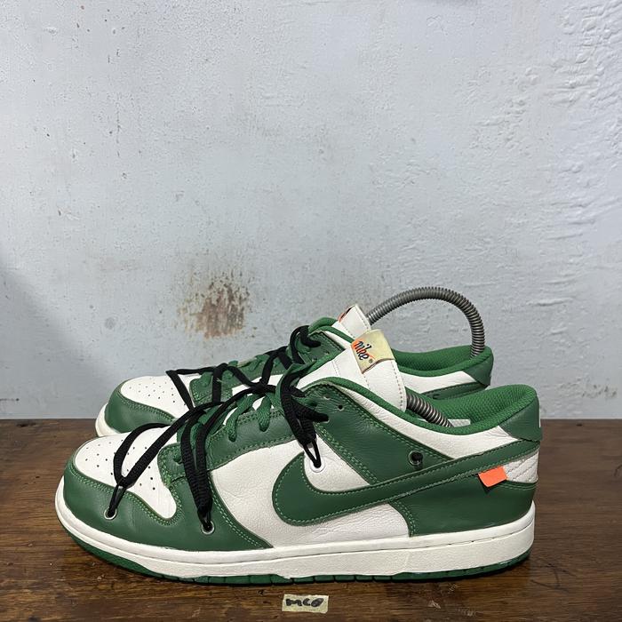 sepatu second branded nike sb low x off-white pine green size 43