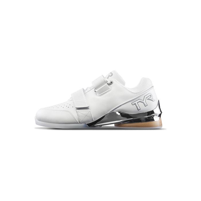 TYR TYRFORCE Elite Carbon Lifter White/Gum Wide Toe Box Lifting Shoes Sport Force Squats Weightlifte