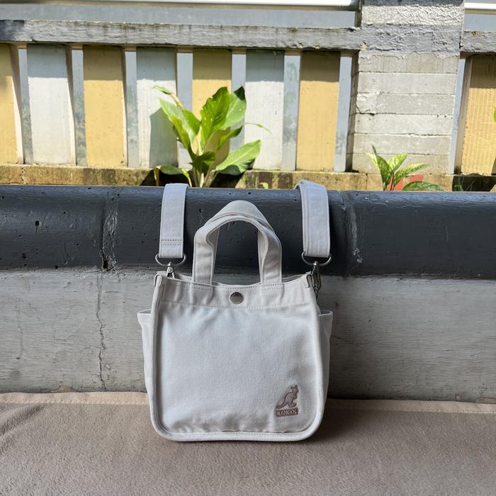 sling bag tas selempang jinjing second kangol putih pria wanita unisex untuk sekolah atau kerja outd