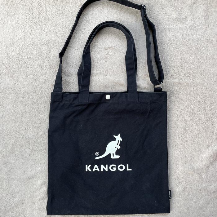 sling bang tas selempang tote bag tas bahu jinjing second kangol hitam pria wanita anak muat leptop 