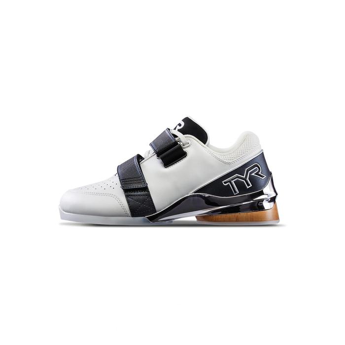 TYR TYRFORCE Elite Carbon Lifter White/Black Wide Toe Box Lifting Shoes Sport Force Squats Weightlif