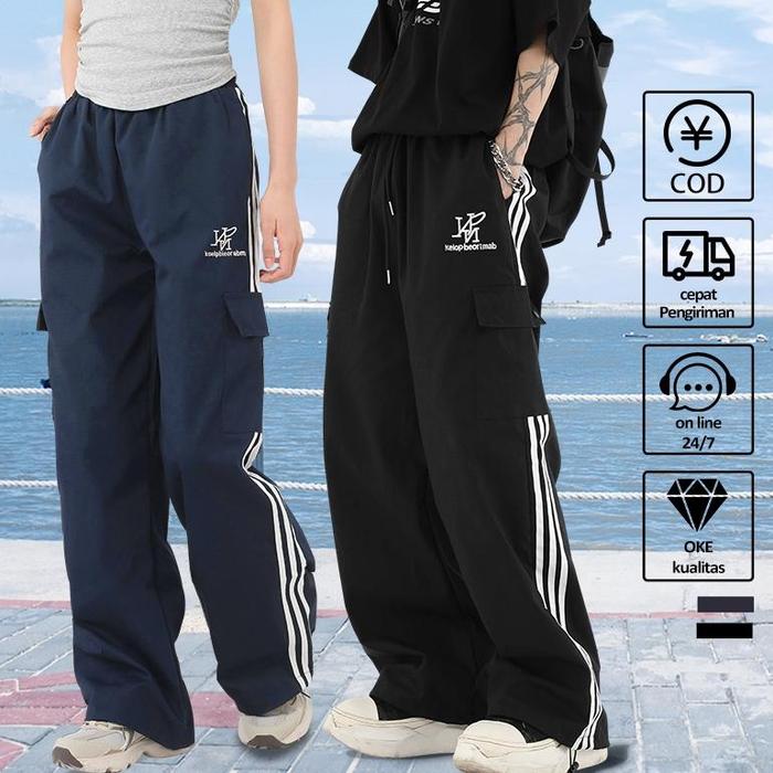 Celana Cargo Panjang Pria celana cargo pria jumbo hitam celana olahraga pria baju couple pasangan ke