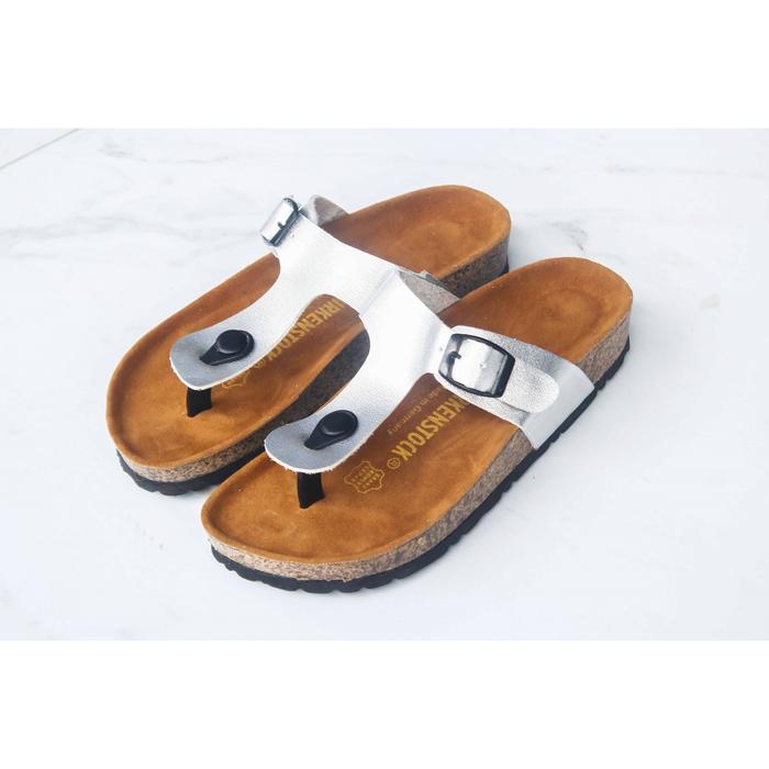 Sandal Wanita Gizeh Silver Premium
