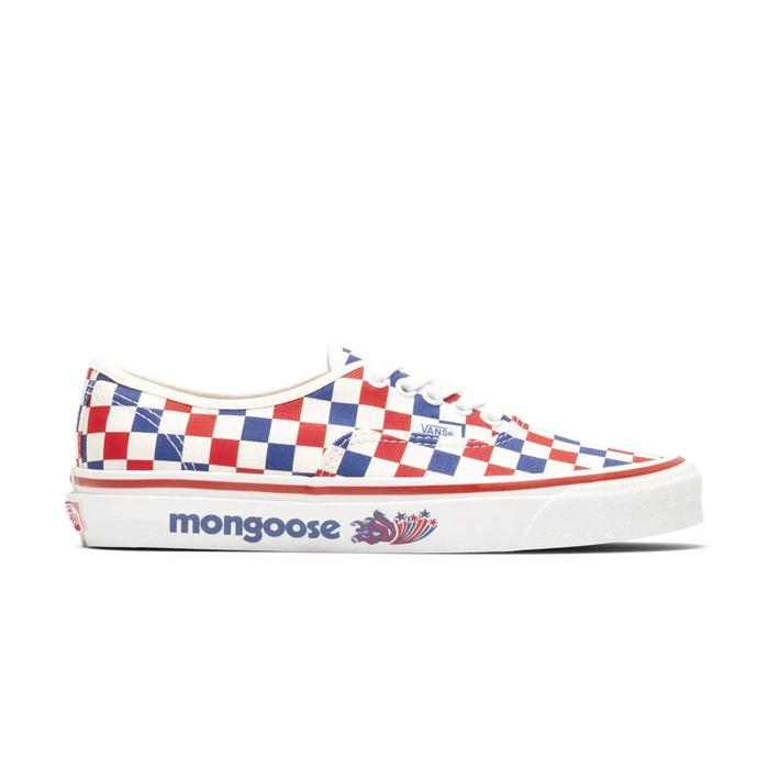 VANS AUTHENTIC 44 DX MONGOOSE CHECKERBOARD RED BLUE ORIGINAL