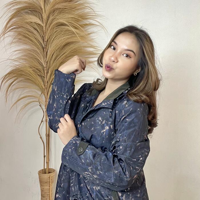 Coat/Blazer Navy Abstrack Parasut