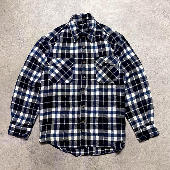Kemeja Flanel Wool Uniqlo Size L Second