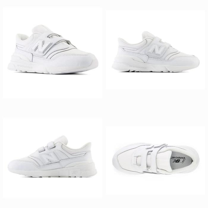 SALEEE 100% Original New Balance Kids 997 White Sneakers Shoes