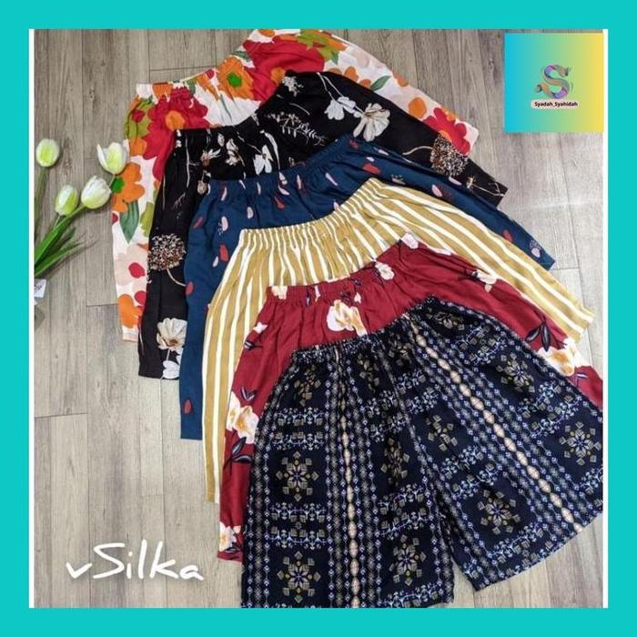 Sya""" Celana Pendek Wanita Vsilka Rayon Motif "