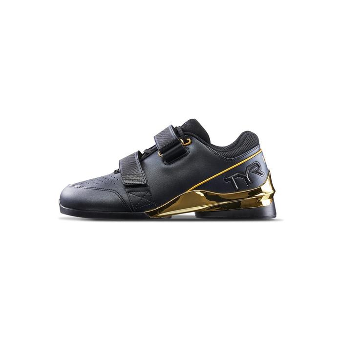 TYR TYRFORCE Elite Carbon Lifter Black/Gold Wide Toe Box Lifting Shoes Sport Force Squats Weightlift