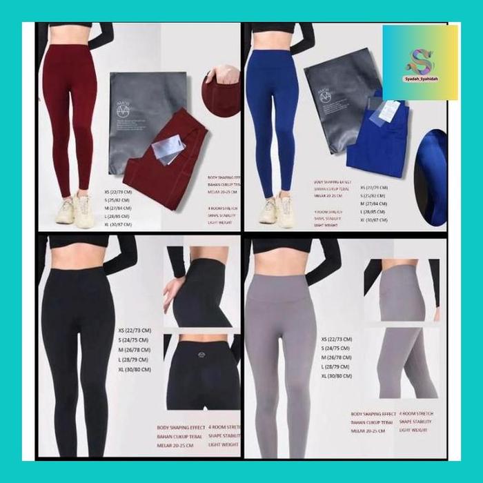 Sya""" Amob Active Highwaist Body Shaper Pocket Legging (Original Korean Brand) No Paperbag "