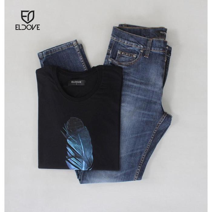 Eldove Paket Celana Jeans + Kaos 8507