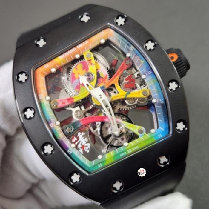 Jam Tangan RM 68-01 CA-TPZ TourbillonCyril Kongo Velcro Titanium 42mm