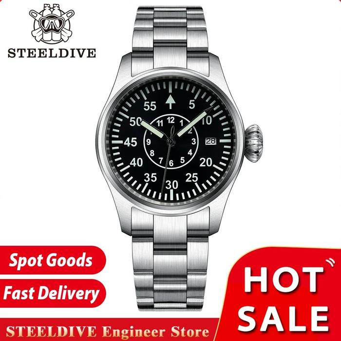 Special Edition Pilot STEELDIVE SD1928T Automatic Mechanical NH35