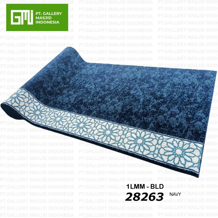 karpet masjid 1 roll 6m Tebal AL IMAM Warna Biru Navy - BLD