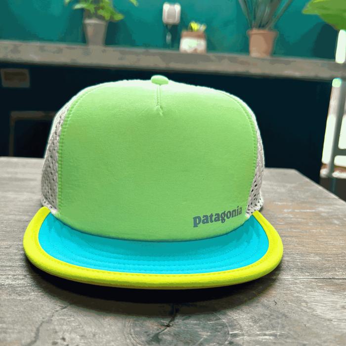 Patagonia Duckbill Trucker Hat Hijau Topi lari trail running original