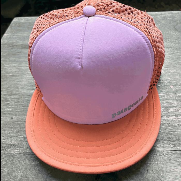 Patagonia Duckbill Trucker Hat Pink Topi lari trail running original