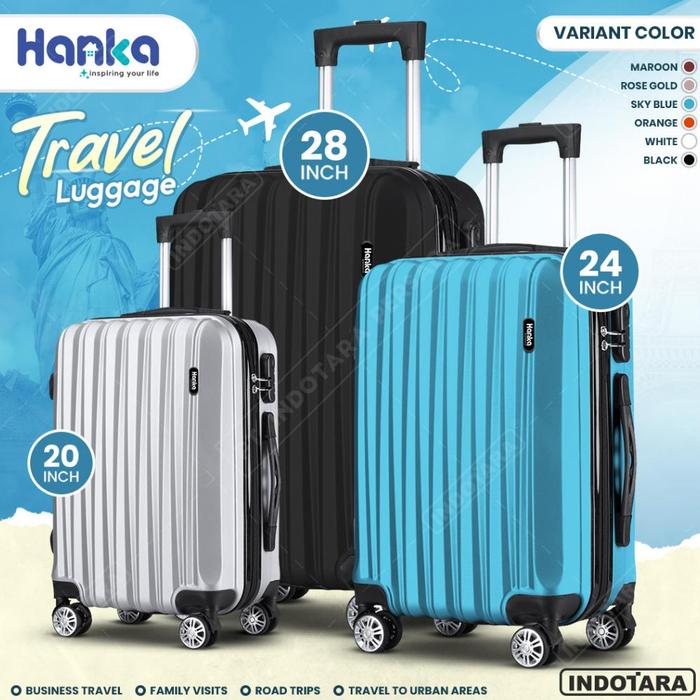 Koper 20, 24, 28 Inch Hanka - Koper ABS Koper Bagasi Koper Kabin