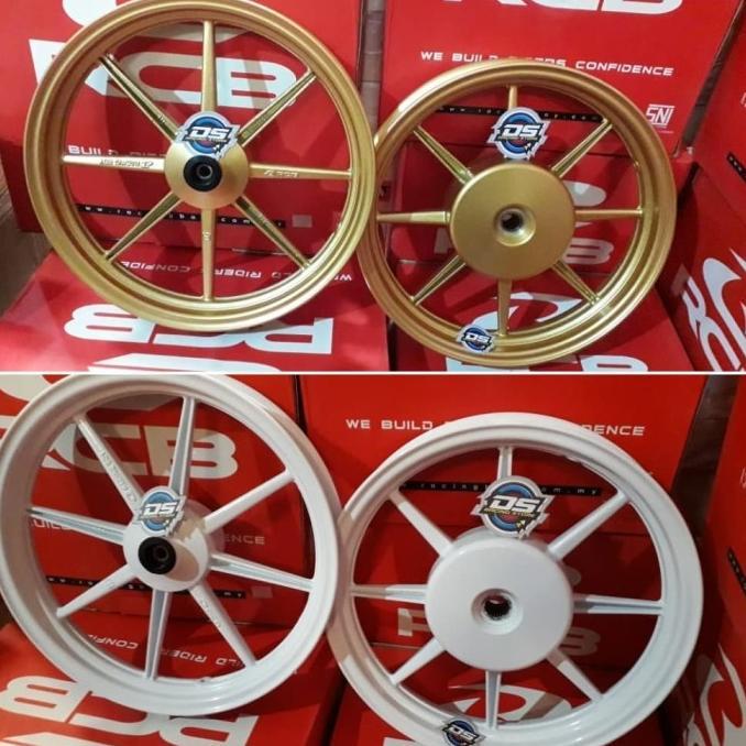 Velg RCB Palang 8 Motor Matic Honda Putih-Gold Racing Boy SP811