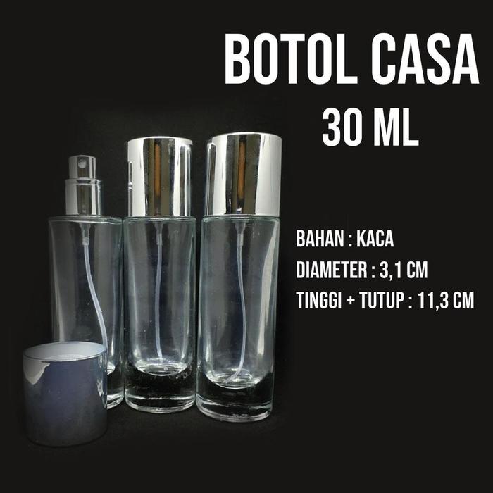 Botol parfume cassa trans 20ml, 30ml 50ml, DRAT am