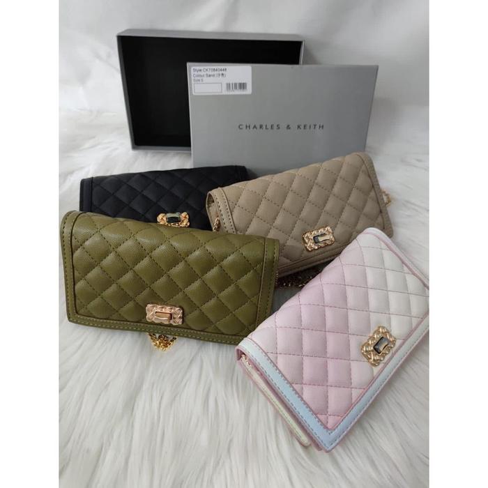 New Bagsbunny15 • Tas Wanita Cnk 1148 Micaela Quilted Phone Pouch Free Box Ck
