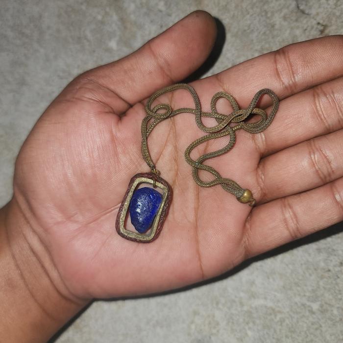 kalung bandul batu mustika ratusegorokidul sangat kuno antik ageman