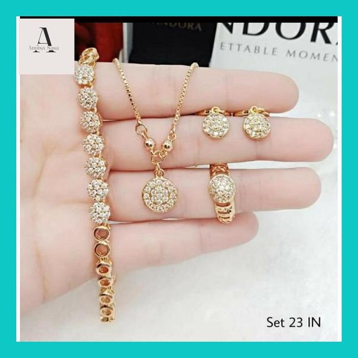 Anni_- Set Perhiasan Wanita Lengkap//Asli Titanium