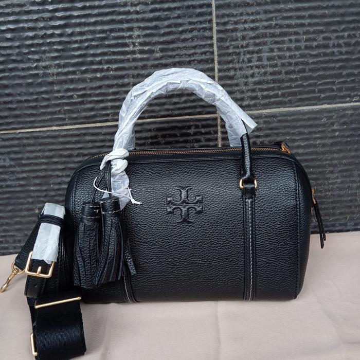 TB Thea Small Satchel Black/ tiramisu authentic