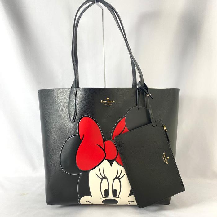 tas wanita ks reversible minnie tote black vj