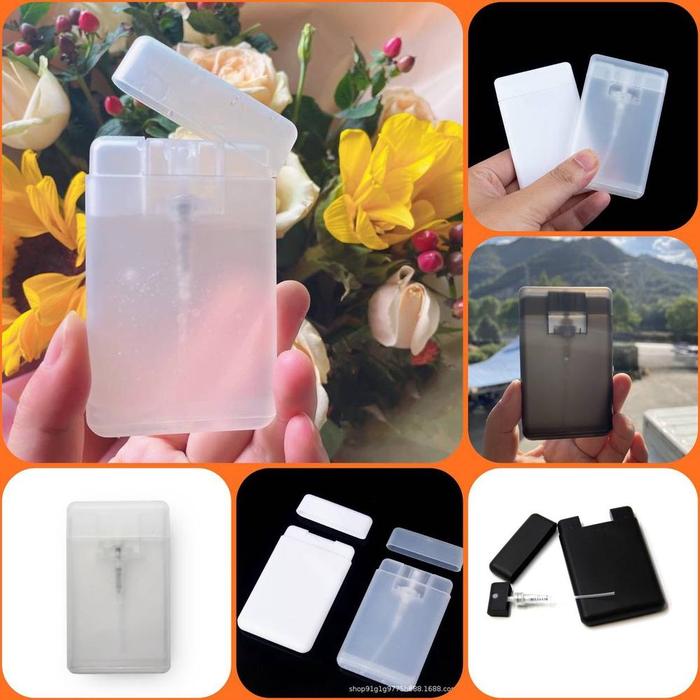 Botol Spray Plastik 20ml Pocket Card Kartu Parfum Hand Sanitizer