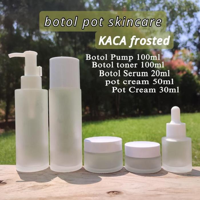 Botol Skincare Kemasan Paket Series Skincare Botol 20ml 30ml 50ml 100ml Botol Serum Botol Toner Make