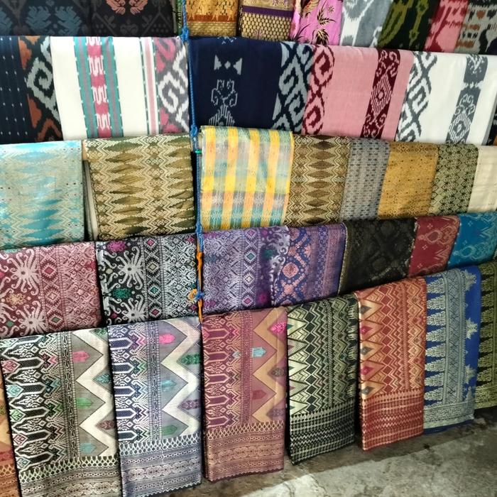 SONGKET TENUN LOMBOK SATU SET + SELENDANG