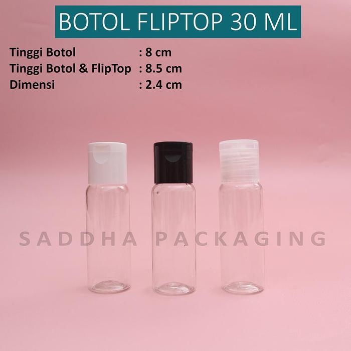 Botol Fliptop 30ml BENING / Botol Parfum / Botol Hand Sanitizer / BOTOL SABUN / BOTOL SHAMPOO / BOTO