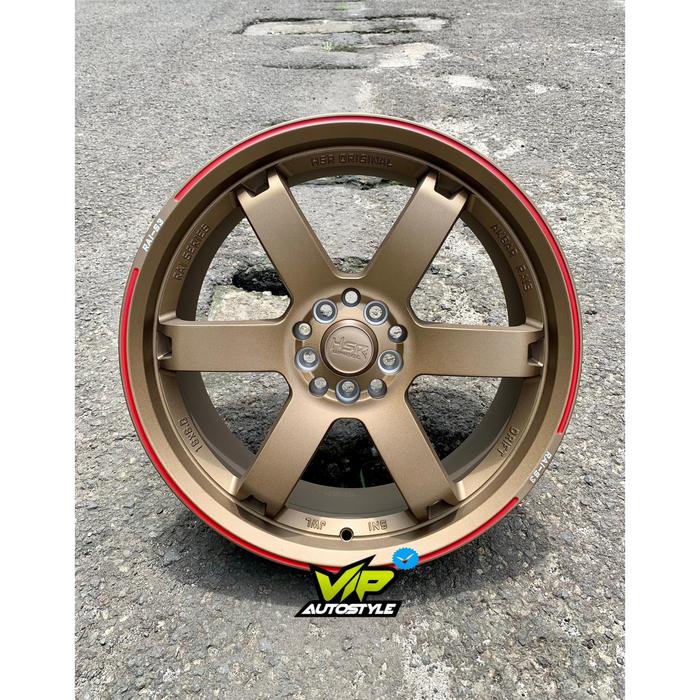 Velg HSR RAI S3 Ring 18 Model Palang TE37 Cocok Untuk Civic, Camry, Innova, Accord, Avanza Veloz, Ya