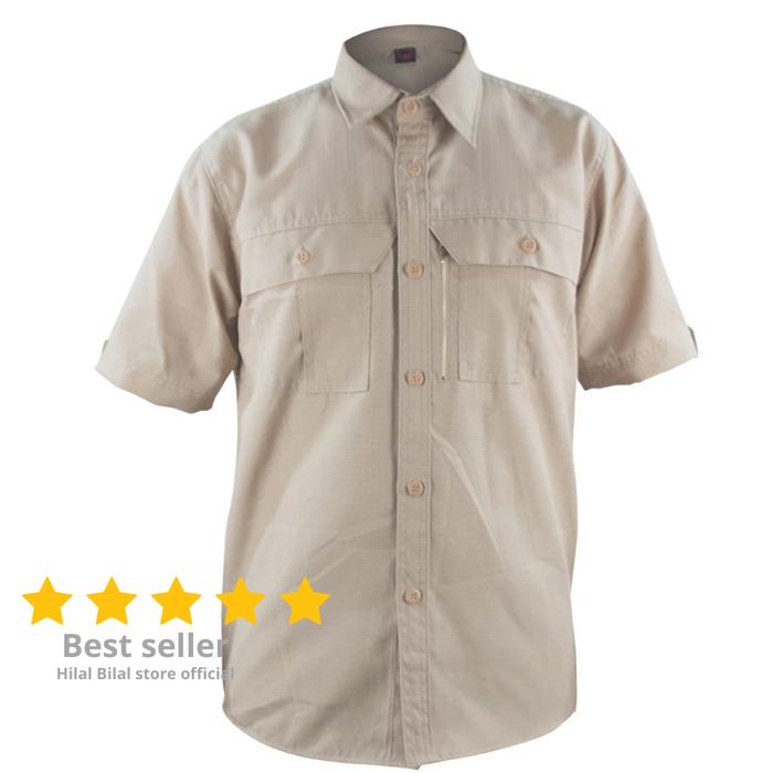 Baju kemeja tactical lengan pendek Seragam PDL Outdoor Security