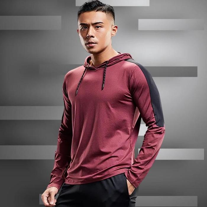 New Mens Long Sleeve Tshirt Fashion Solid Coat Homme Casual Cot