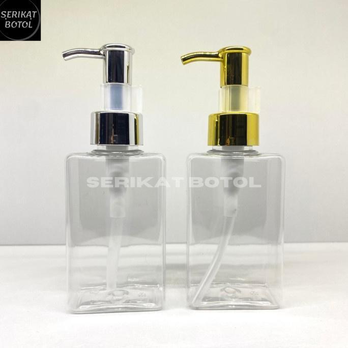 BOTOL PUMP 100ML GOLD BENING KOTAK CLIP OIL SILVER BOKO 100ML LOTION - Gold