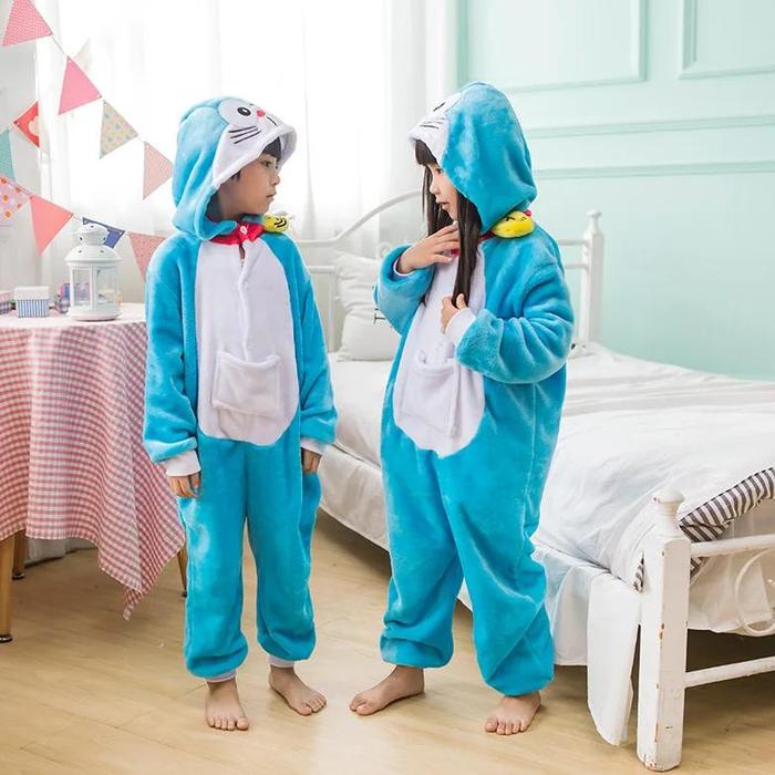 Kigurumi Suit Children Winter Overalls Kids Pajamas Girl Pyjamas