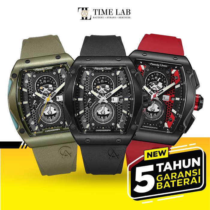 JAM TANGAN ALEXANDRE CHRISTIE AC 6608MC / AC 6608 MC / AC6608 / AC 6608MCR PRIA CHRONOGRAPH ORIGINAL
