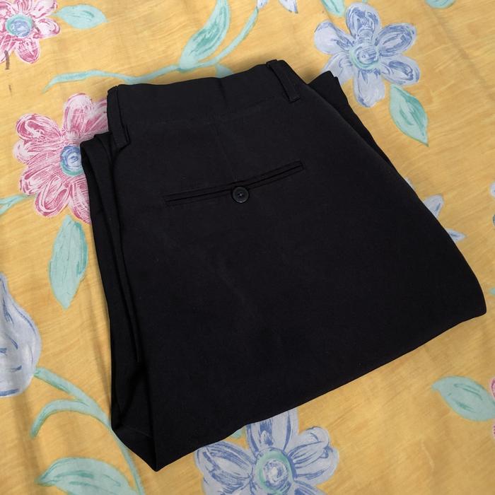 Celana Panjang Hitam Bahan Formal Work Basic Pants not H&M Zara Uniqlo