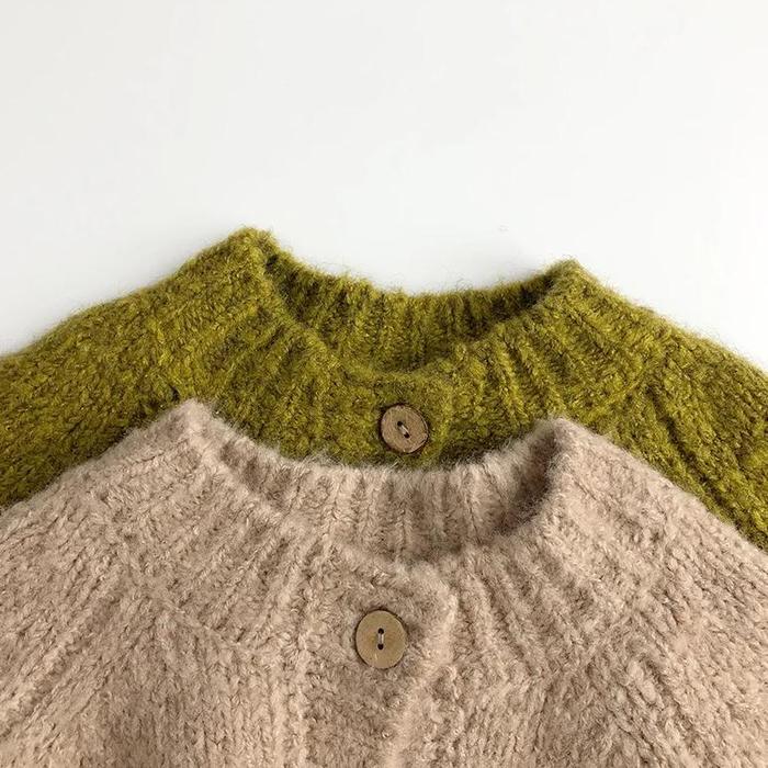 MILANCEL Children Sweaters Winter Girl Cardiagans Single Breast G