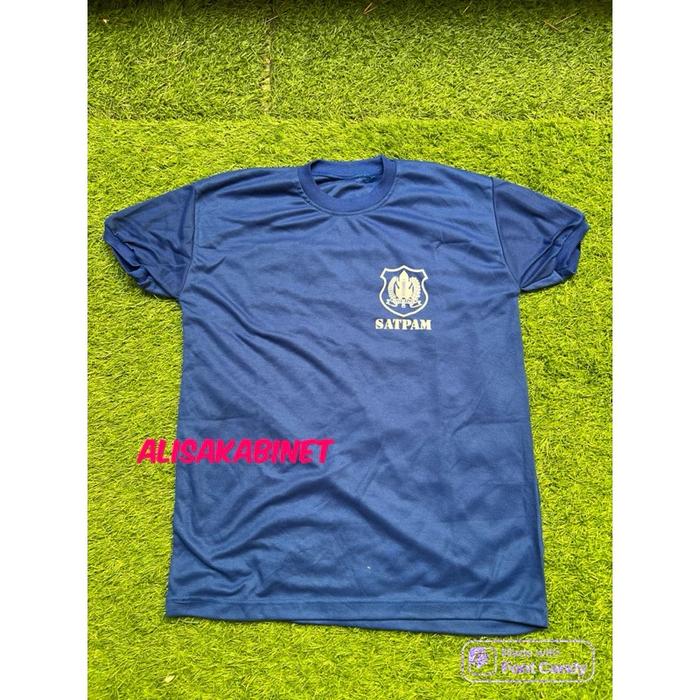 Kaos Satpam Warna Biru Navy