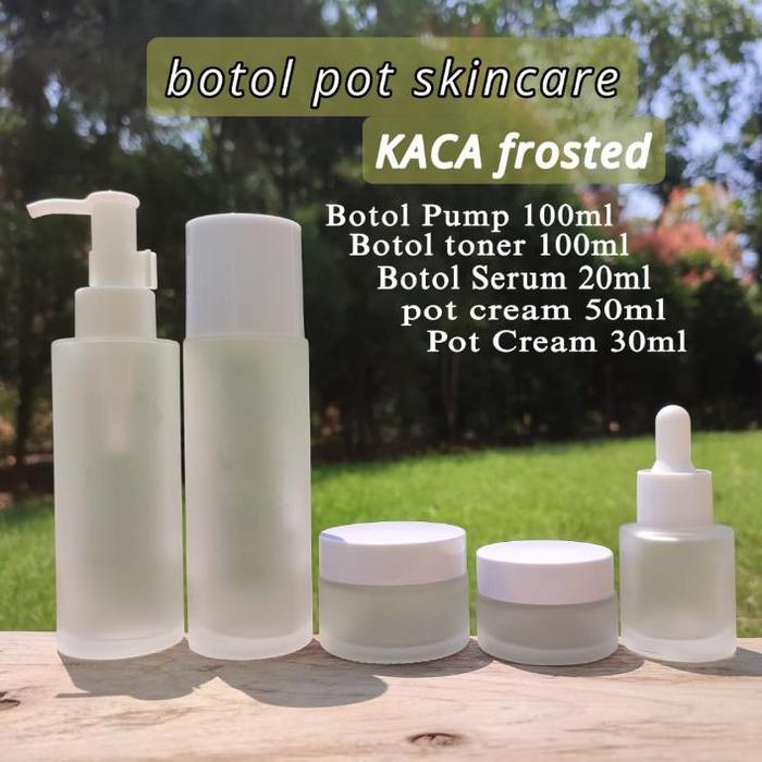 Botol Skincare Kemasan Paket Series Skincare Botol 20ml 30ml 50ml 100ml Botol Serum Botol Toner Make