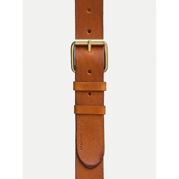 [BARU] NUDIE JEANS PEDERSSON LEATHER BELT TOFFEE BROWN