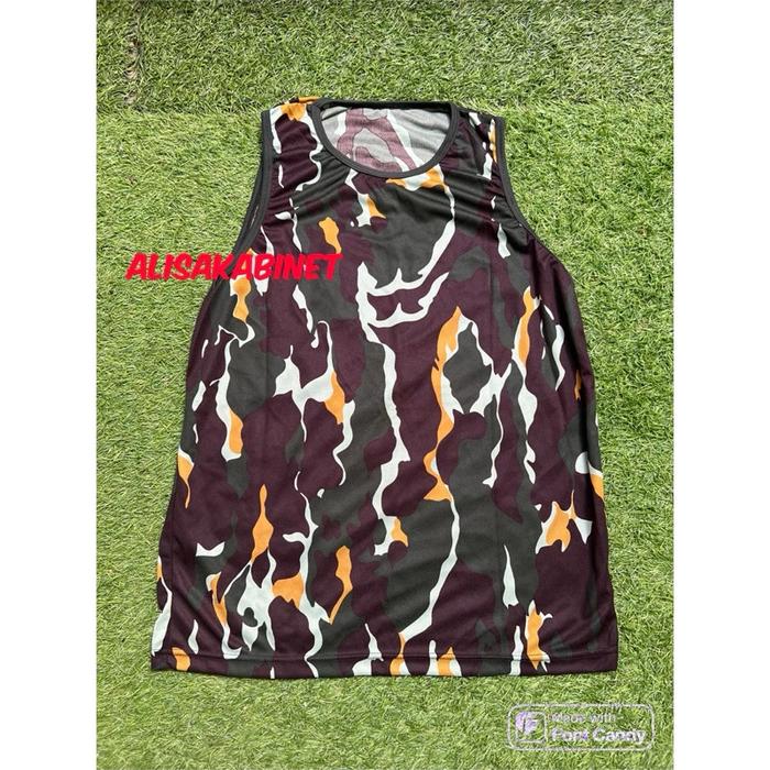 Kaos Singlet Dryfit Loreng Brimob Polisi