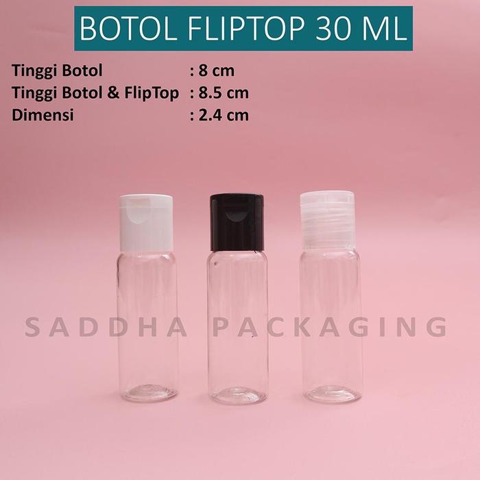 Botol Fliptop 30ml BENING / Botol Parfum / Botol Hand Sanitizer / BOTOL SABUN / BOTOL SHAMPOO / BOTO