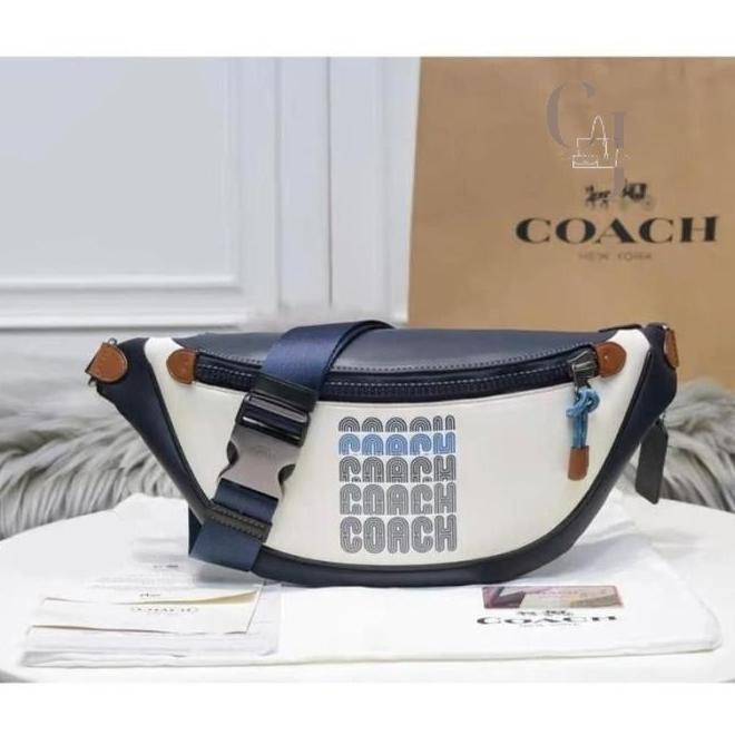 [BARU] TAS WAISTBAG COACH RIVINGTON BELT BAG WITH COACH PRINT