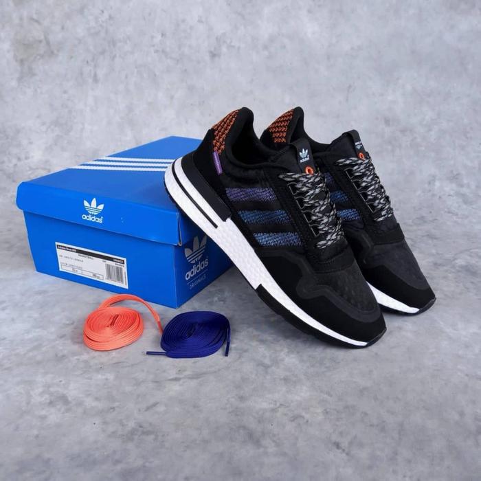 Sepatu Adidas ZX 500 RM Boost Black Colorway