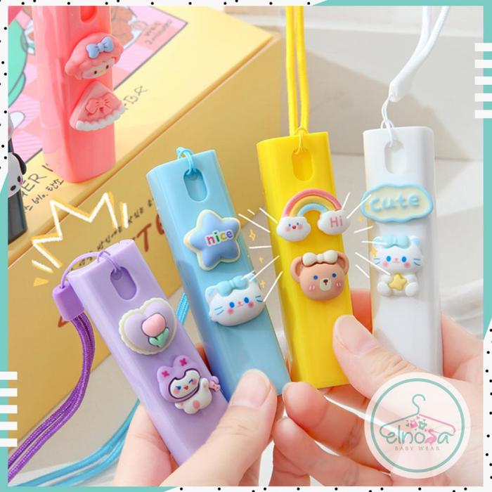 Botol Parfum Mini Travel 10ml - Botol Spray Plastik Karakter Lucu - Tempat Semprotan Decant Parfum H